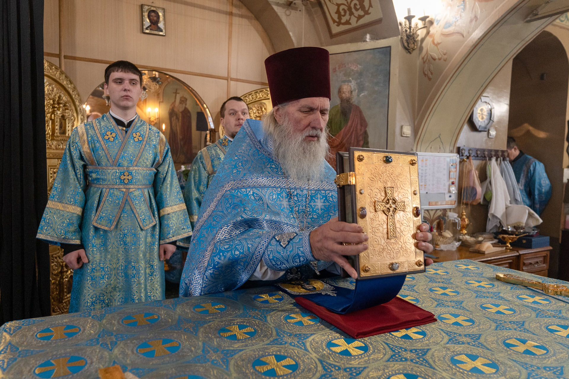 Архиерейское богослужение в праздник Благовещения Пресвятой Богородицы