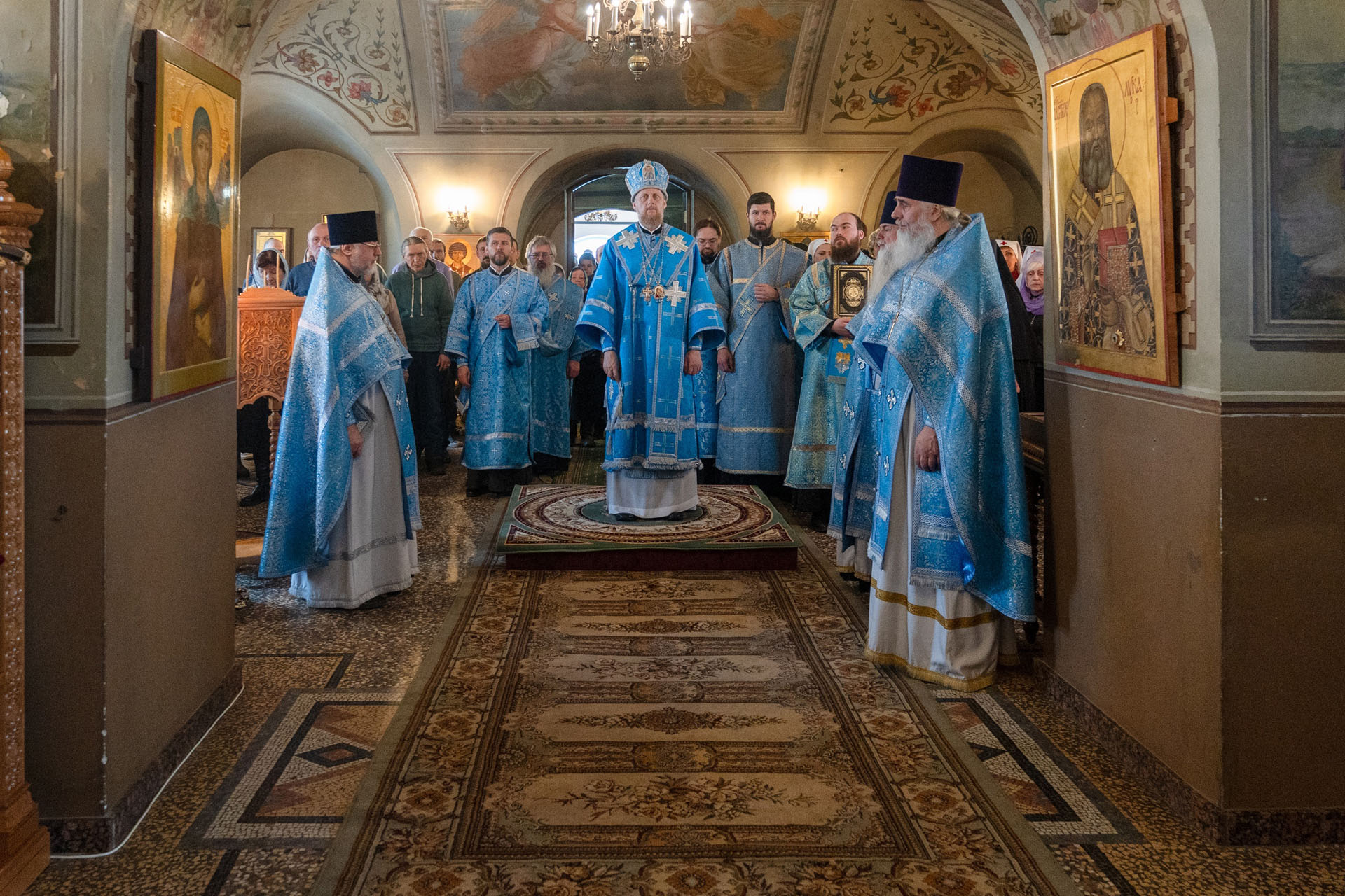 Архиерейское богослужение в праздник Благовещения Пресвятой Богородицы