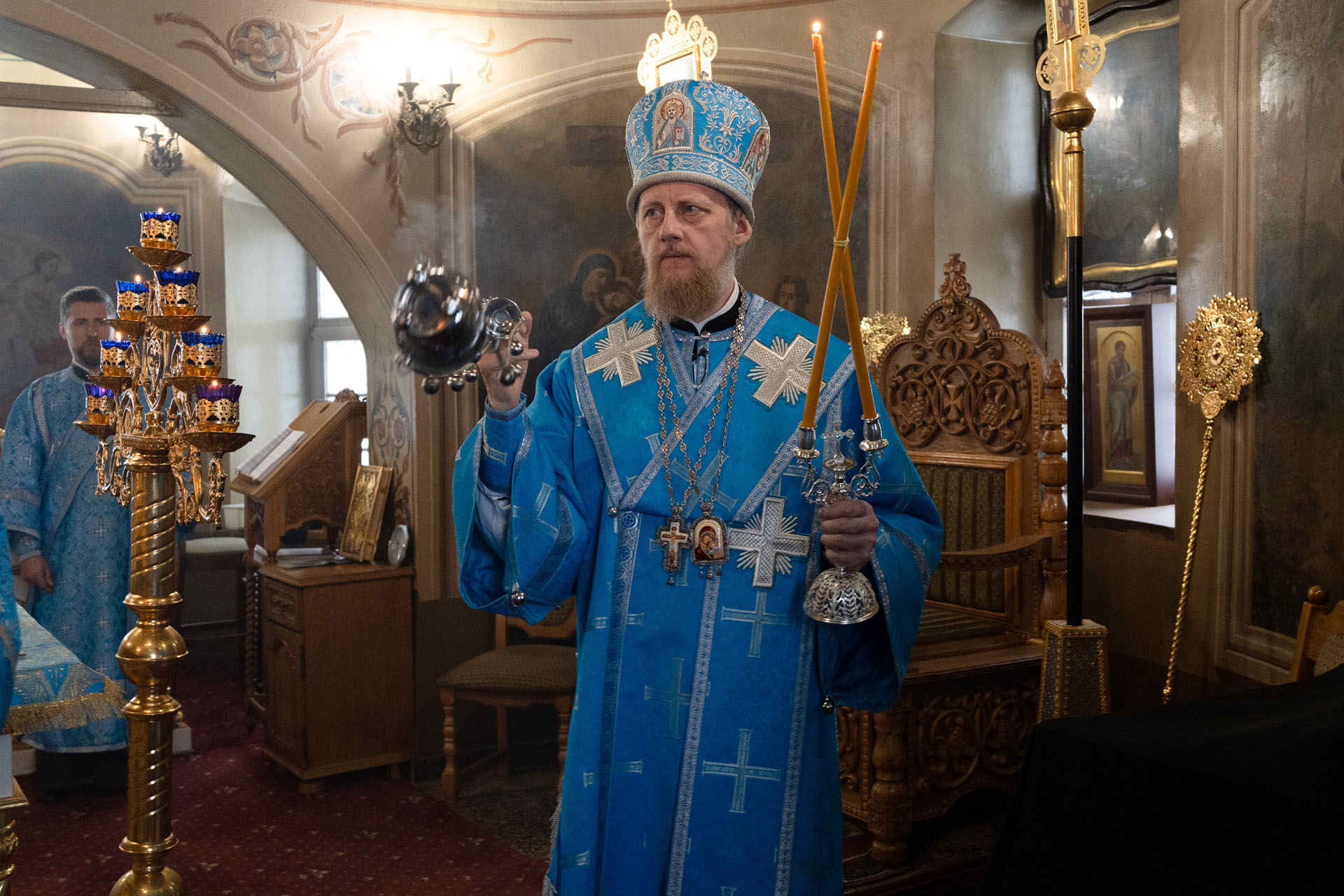 Архиерейское богослужение в праздник Благовещения Пресвятой Богородицы
