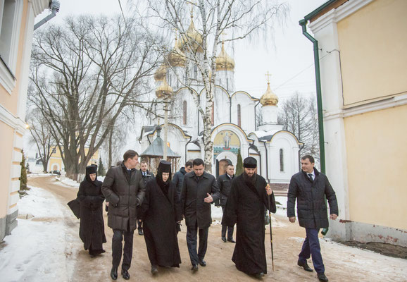 Посещение Никольского монастыря Д.Ю. Мироновым