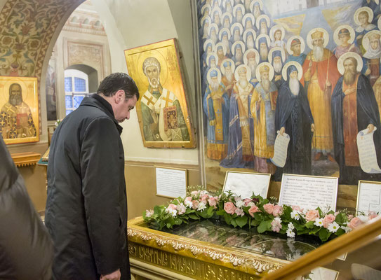 Посещение Никольского монастыря Д.Ю. Мироновым