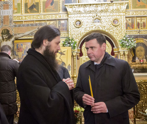 Посещение Никольского монастыря Д.Ю. Мироновым